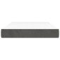 vidaXL Στρώμα με Pocket Springs Σκούρο Γκρι 120x200x20 εκ. Βελούδινο