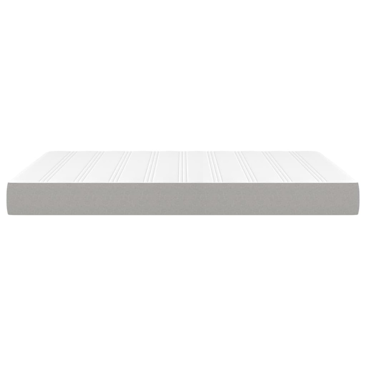 vidaXL Στρώμα με Pocket Springs Ανοιχτό Γκρι 140x190x20 εκ. Υφασμάτινο