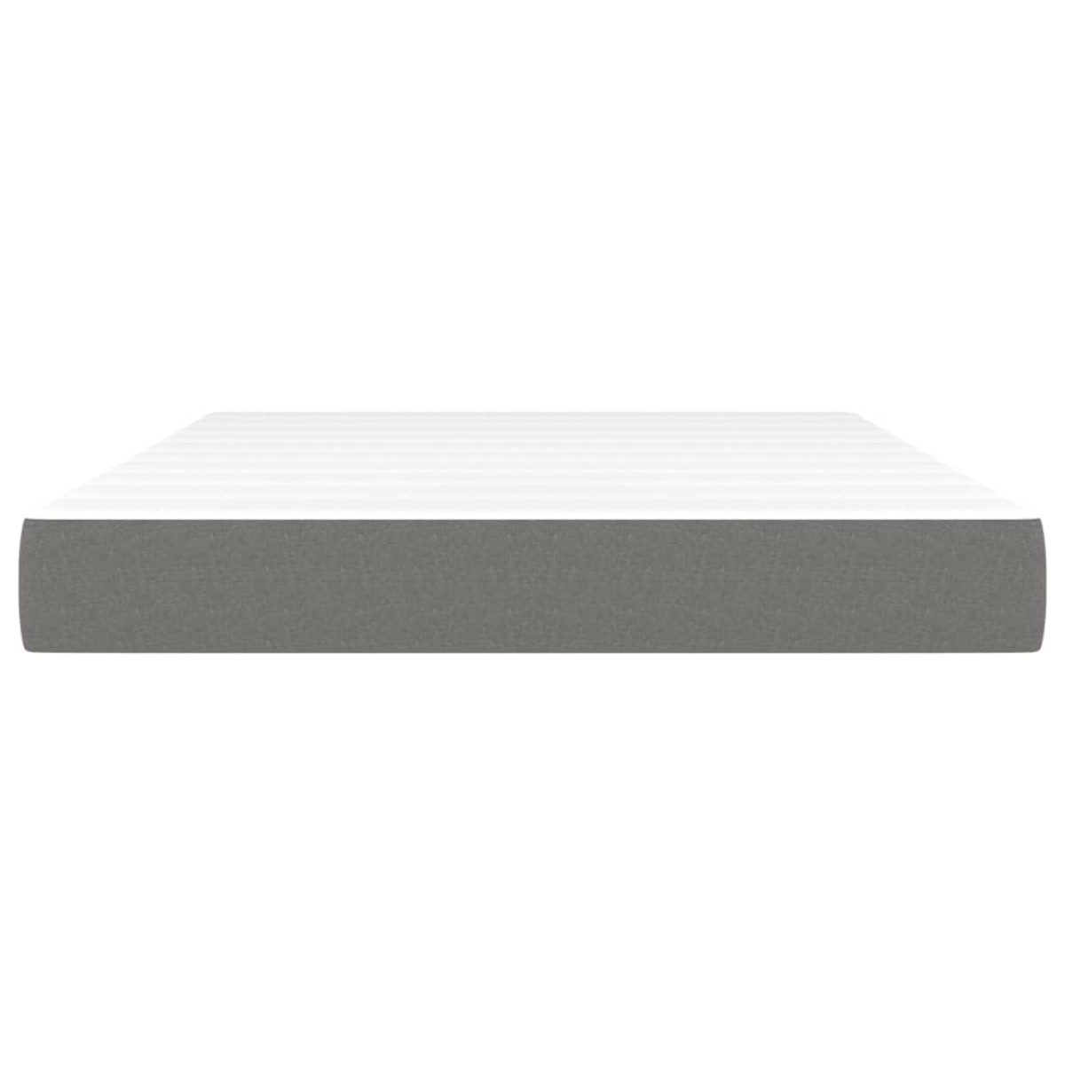 vidaXL Στρώμα με Pocket Springs Σκούρο Γκρι 140x190x20 εκ. Υφασμάτινο