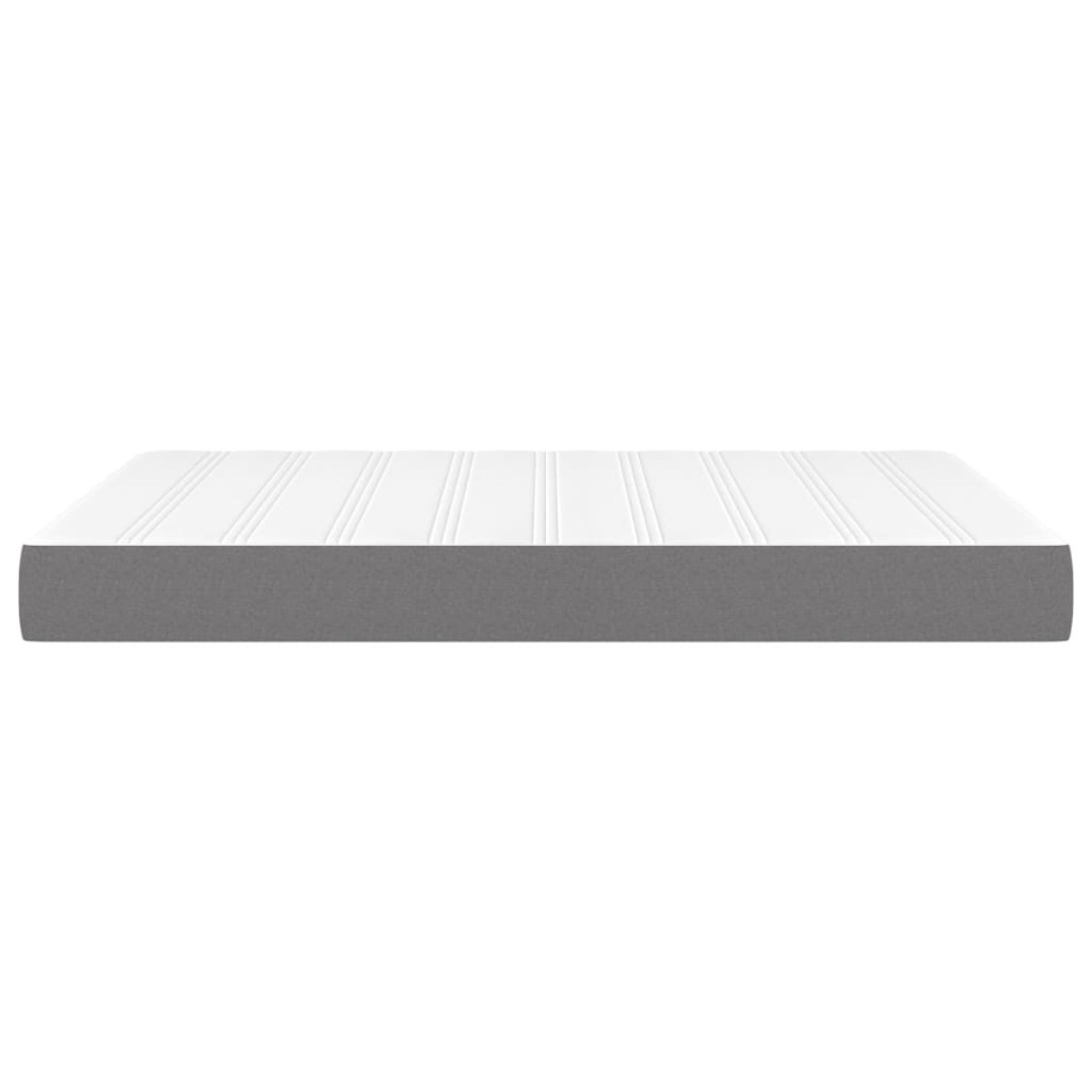 vidaXL Στρώμα με Pocket Springs Σκούρο Γκρι 140x190x20 εκ. Υφασμάτινο
