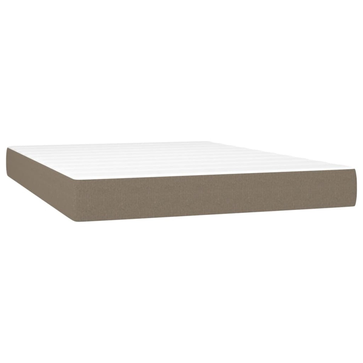 vidaXL Στρώμα με Pocket Springs Taupe 140 x 190 x 20 εκ. Υφασμάτινο