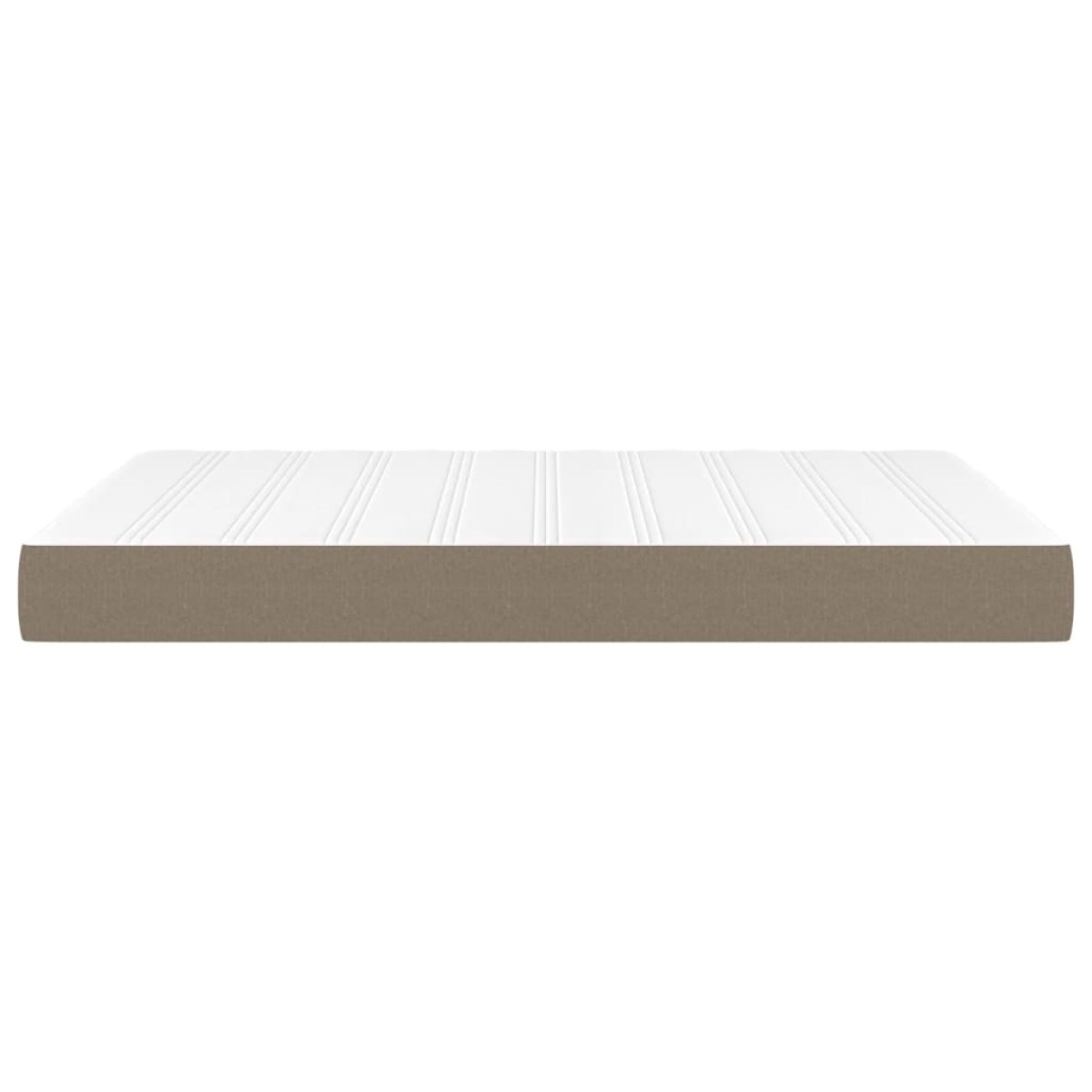 vidaXL Στρώμα με Pocket Springs Taupe 140 x 190 x 20 εκ. Υφασμάτινο