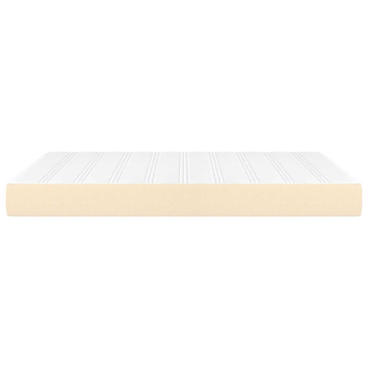 vidaXL Στρώμα με Pocket Springs Κρεμ 140x190x20 εκ. Υφασμάτινο