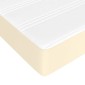 vidaXL Στρώμα με Pocket Springs Κρεμ 140x190x20 εκ. Συνθετικό Δέρμα