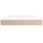 vidaXL Στρώμα με Pocket Springs Καπουτσίνο 140x190x20εκ. Συνθετ. Δέρμα