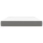 vidaXL Στρώμα με Pocket Springs Σκούρο Γκρι 140x200x20 εκ. Υφασμάτινο