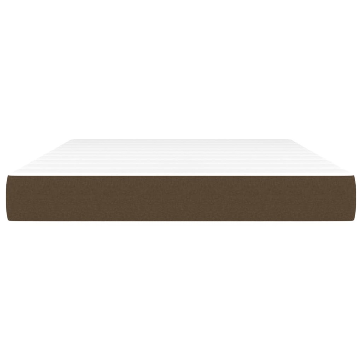 vidaXL Στρώμα με Pocket Springs Σκούρο Καφέ 140x200x20 εκ. Υφασμάτινο