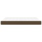 vidaXL Στρώμα με Pocket Springs Σκούρο Καφέ 140x200x20 εκ. Υφασμάτινο