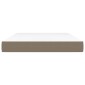 vidaXL Στρώμα με Pocket Springs Taupe 140x200x20 εκ. Υφασμάτινο