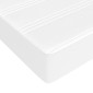 vidaXL Στρώμα με Pocket Springs Λευκό 140x200x20 εκ. Συνθετικό Δέρμα