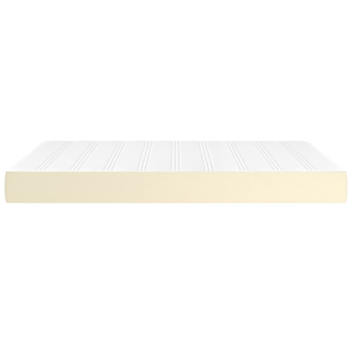 vidaXL Στρώμα με Pocket Springs Κρεμ 140x200x20 εκ. Συνθετικό Δέρμα