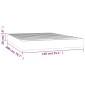 vidaXL Στρώμα με Pocket Springs Κρεμ 140x200x20 εκ. Συνθετικό Δέρμα