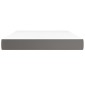 vidaXL Στρώμα με Pocket Springs Γκρι 140x200x20 εκ. Συνθετικό Δέρμα