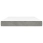 vidaXL Στρώμα με Pocket Springs Ανοιχτό Γκρι 140x200x20 εκ. Βελούδινο