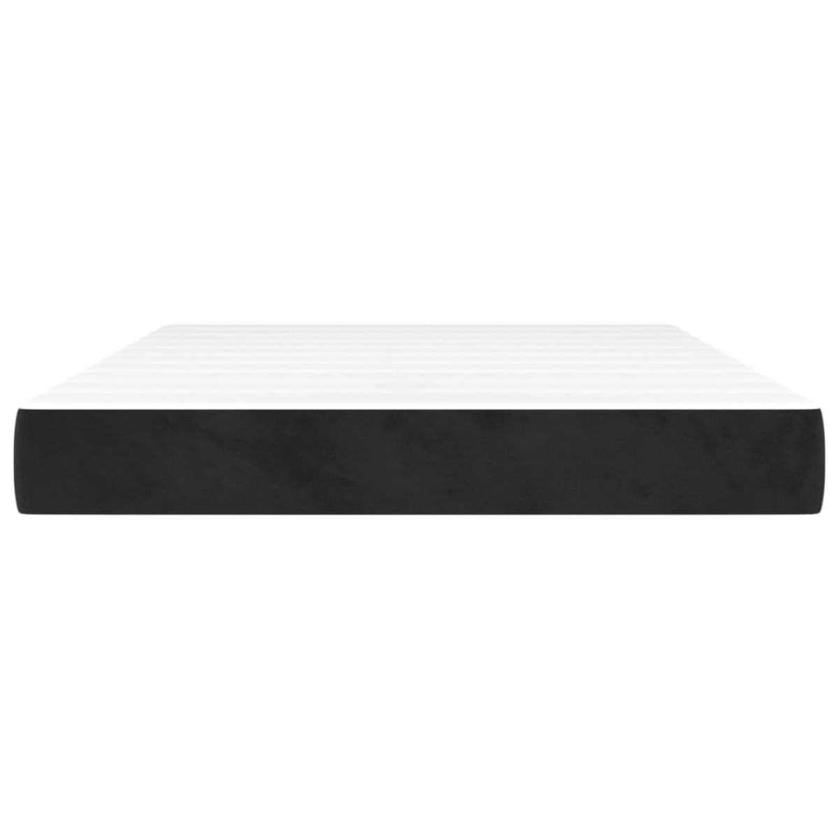 vidaXL Στρώμα με Pocket Springs Μαύρο 140x200x20 εκ. Βελούδινο