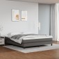 vidaXL Στρώμα με Pocket Springs Γκρι 160x200x20 εκ. Συνθετικό Δέρμα