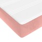 vidaXL Στρώμα με Pocket Springs Ροζ 160x200x20 εκ. Βελούδινο
