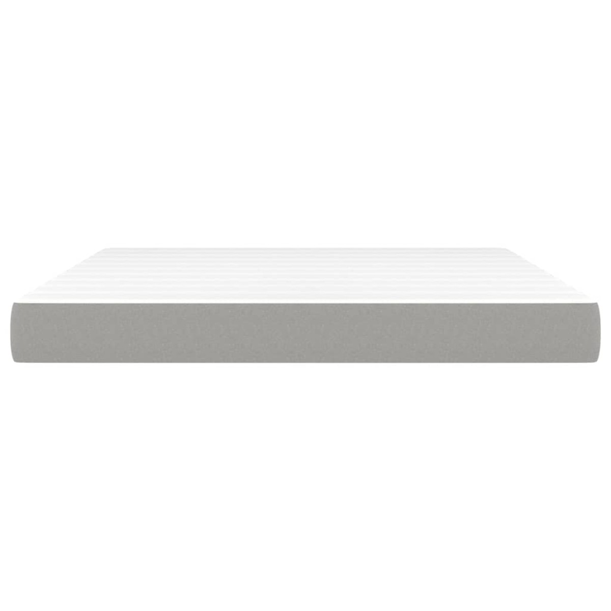 vidaXL Στρώμα με Pocket Springs Ανοιχτό Γκρι 180x200x20 εκ. Υφασμάτινο