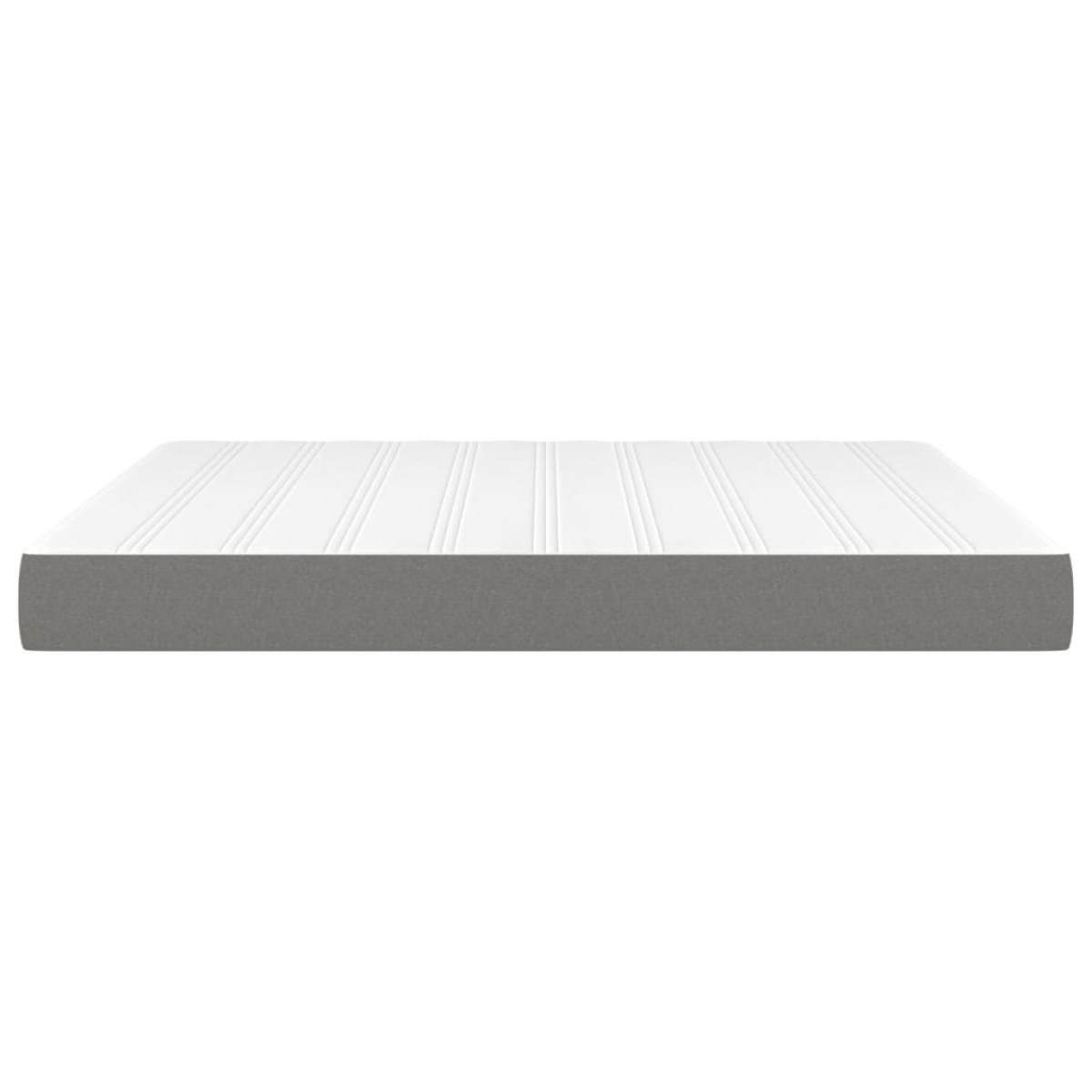 vidaXL Στρώμα με Pocket Springs Σκούρο Γκρι 180x200x20 εκ. Υφασμάτινο