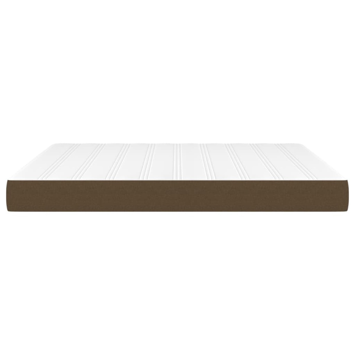 vidaXL Στρώμα με Pocket Springs Σκούρο Καφέ 180x200x20 εκ. Υφασμάτινο