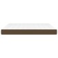 vidaXL Στρώμα με Pocket Springs Σκούρο Καφέ 180x200x20 εκ. Υφασμάτινο