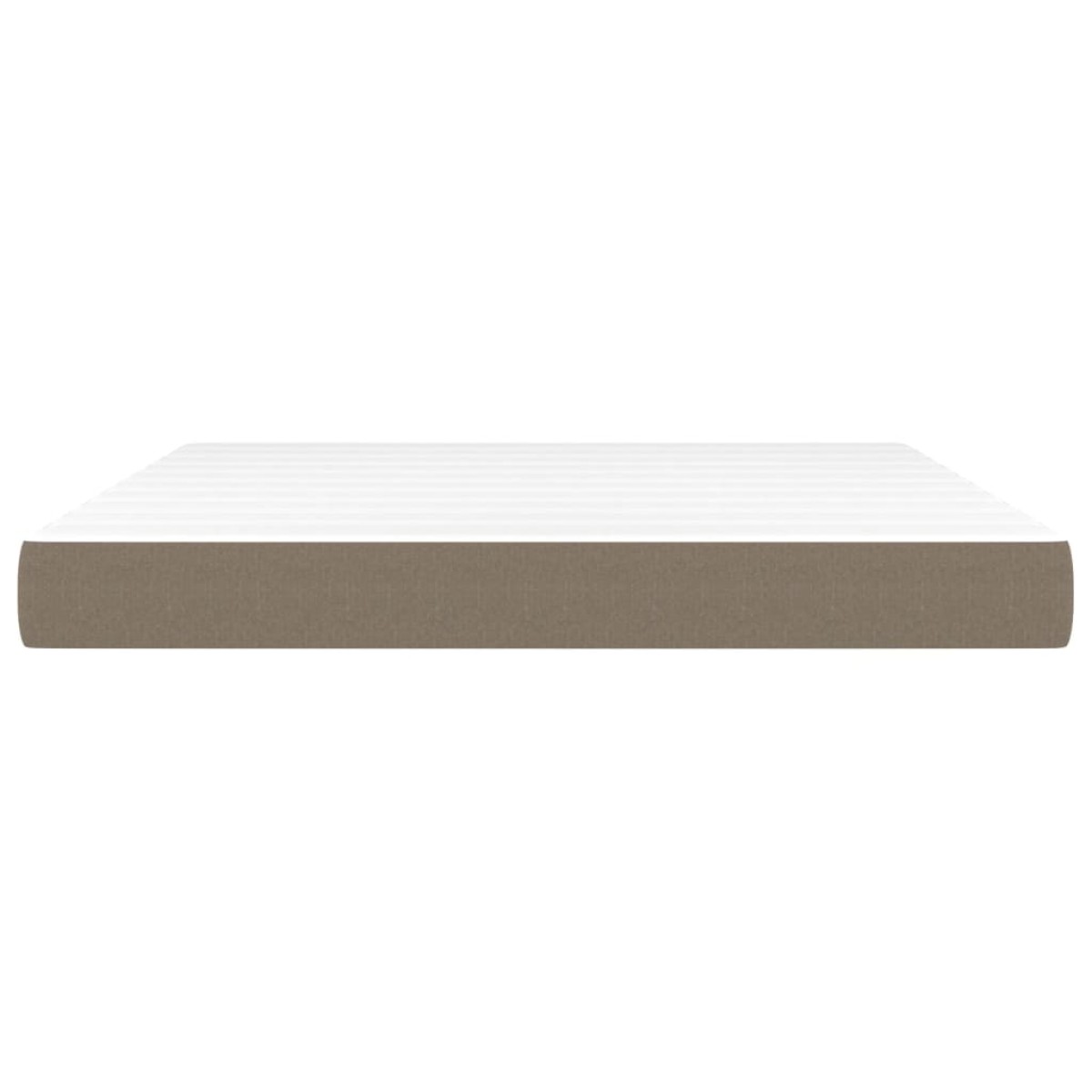 vidaXL Στρώμα με Pocket Springs Taupe 180x200x20 εκ. Υφασμάτινο