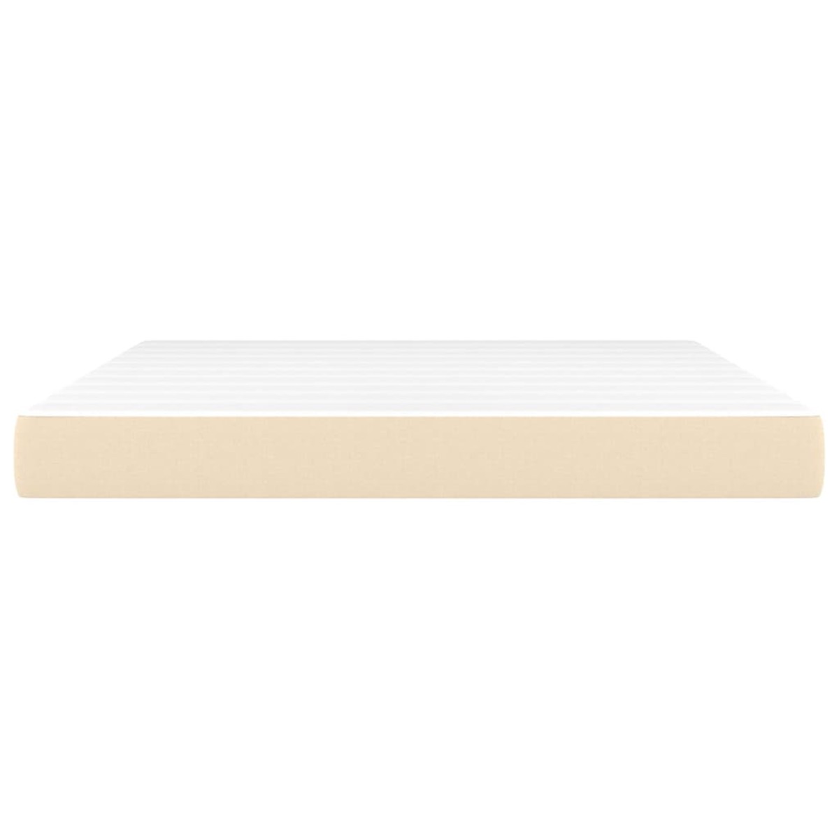 vidaXL Στρώμα με Pocket Springs Κρεμ 180x200x20 εκ. Υφασμάτινο