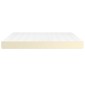 vidaXL Στρώμα με Pocket Springs Κρεμ 180x200x20 εκ. Συνθετικό Δέρμα