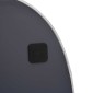 vidaXL Καθρέφτης Τοίχου Ασημί 80x50 εκ.