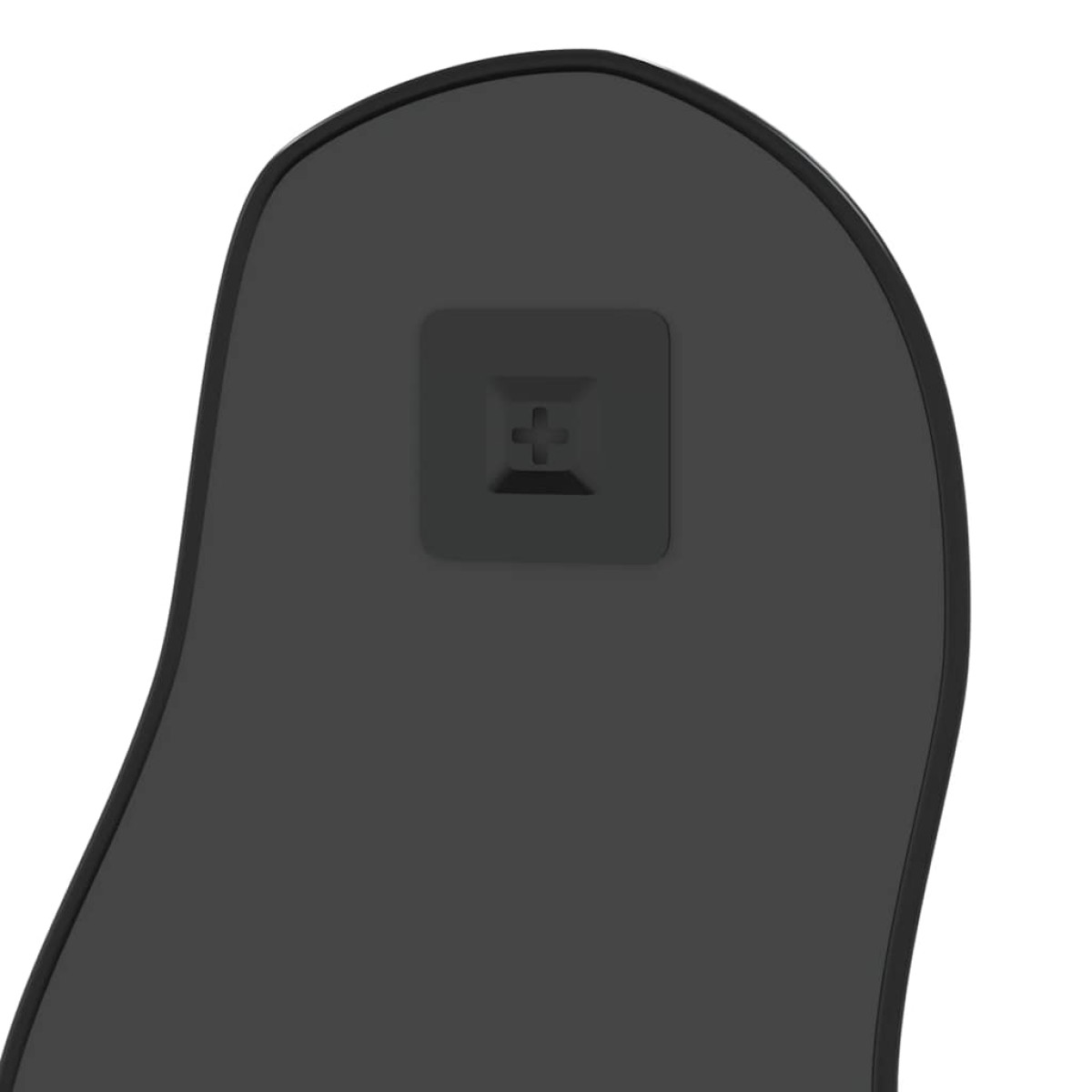 vidaXL Καθρέφτης Τοίχου Μαύρος 60x25 εκ.