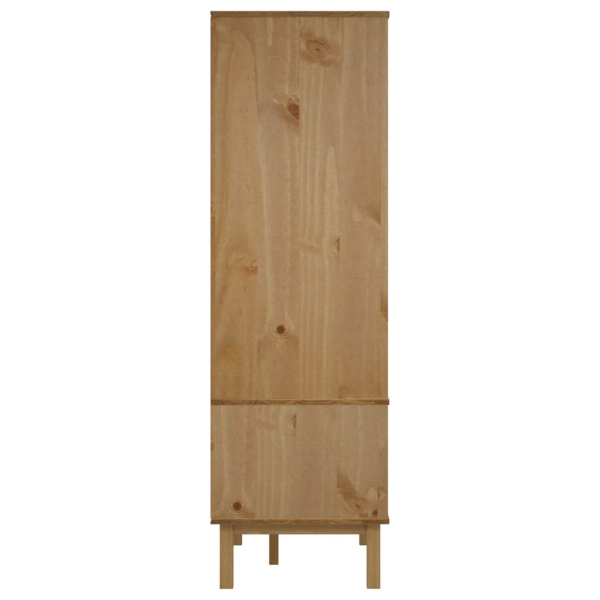 vidaXL Ντουλάπα OTTA Καφέ/Γκρι 76,5 x 53 x 172 εκ. Μασίφ Ξύλο Πεύκου