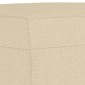 vidaXL Υποπόδιο Κρεμ 60x50x41 εκ. Υφασμάτινο