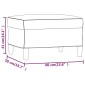 vidaXL Υποπόδιο Κρεμ 60x50x41 εκ. Υφασμάτινο