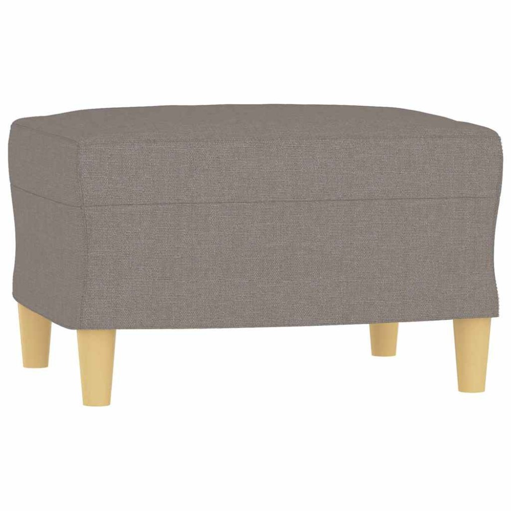 vidaXL Υποπόδιο Taupe 60x50x41 εκ. Υφασμάτινο