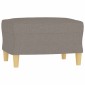 vidaXL Υποπόδιο Taupe 60x50x41 εκ. Υφασμάτινο