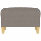 vidaXL Υποπόδιο Taupe 60x50x41 εκ. Υφασμάτινο