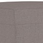 vidaXL Υποπόδιο Taupe 60x50x41 εκ. Υφασμάτινο