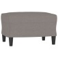 vidaXL Υποπόδιο Taupe 60x50x41 εκ. Υφασμάτινο