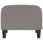 vidaXL Υποπόδιο Taupe 60x50x41 εκ. Υφασμάτινο