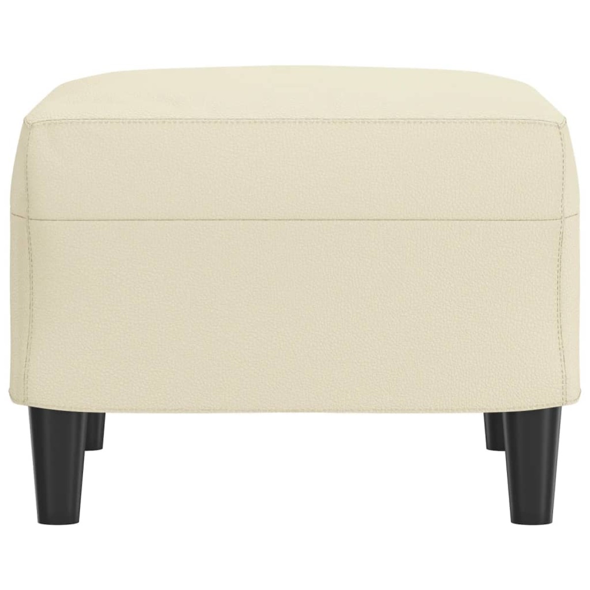 vidaXL Υποπόδιο Κρεμ 60x50x41 εκ. από Συνθετικό Δέρμα