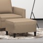 vidaXL Υποπόδιο Καπουτσίνο 60x50x41 εκ. από Συνθετικό Δέρμα