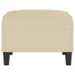 vidaXL Υποπόδιο Κρεμ 70 x 55 x 41 εκ. Υφασμάτινο