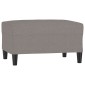 vidaXL Υποπόδιο Taupe 70 x 55 x 41 εκ. Υφασμάτινο
