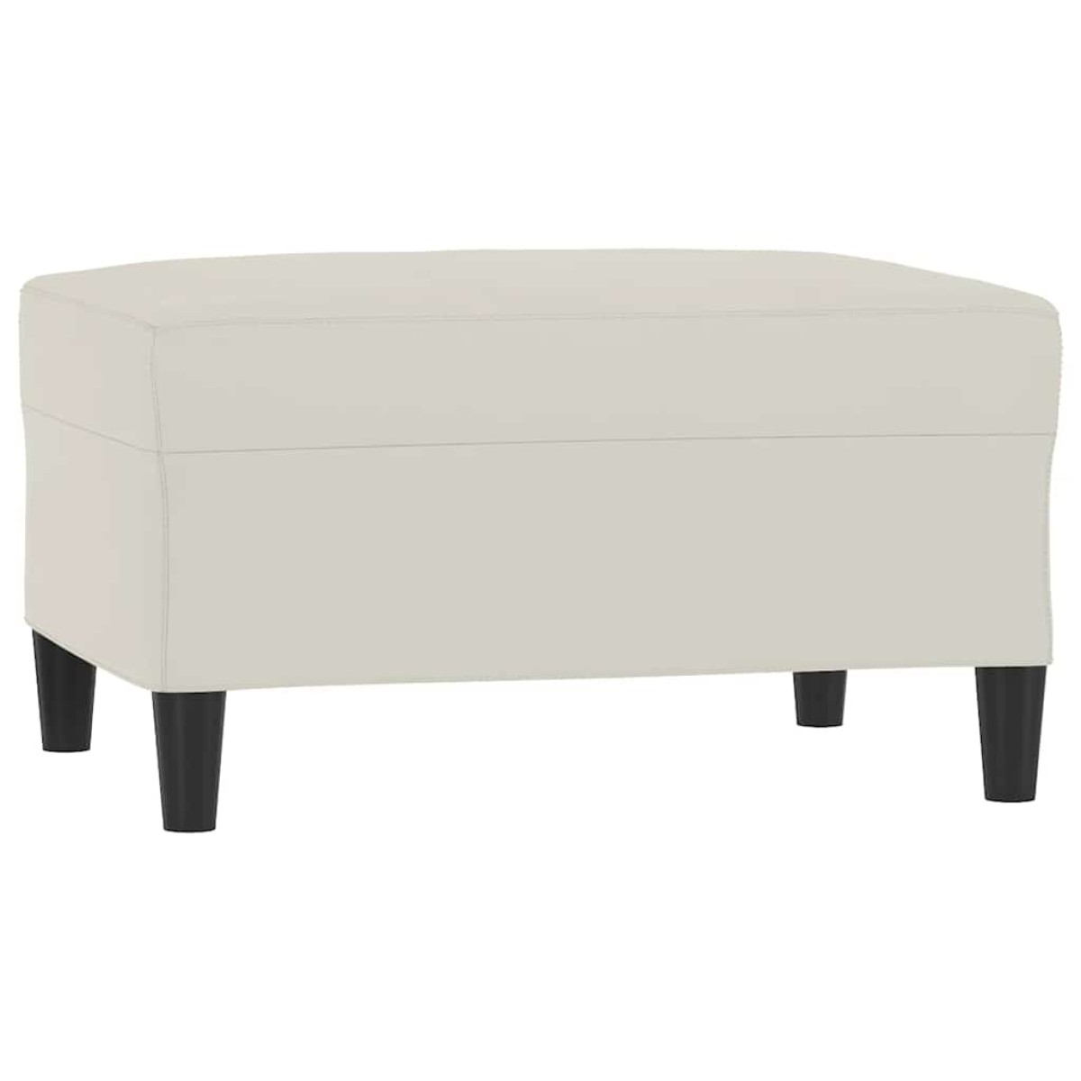 vidaXL Υποπόδιο Κρεμ 70x55x41 εκ. Βελούδινο