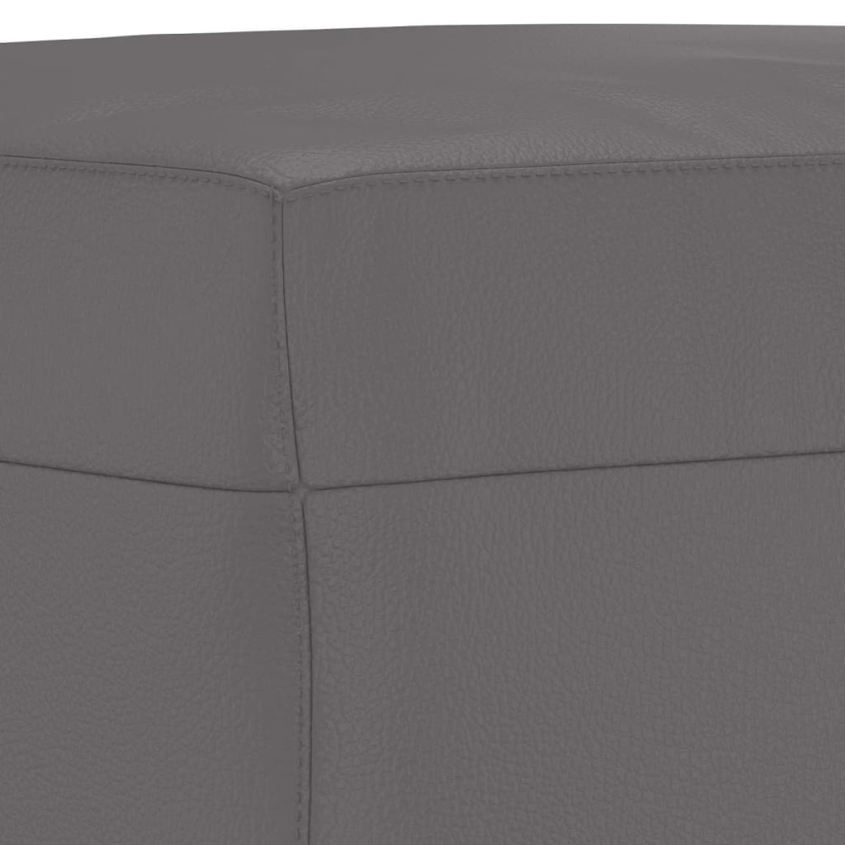 vidaXL Υποπόδιο Γκρι 60x50x41 εκ. από Συνθετικό Δέρμα