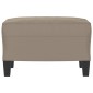 vidaXL Υποπόδιο Taupe 60 x 50 x 41 εκ. από Ύφασμα Μικροϊνών