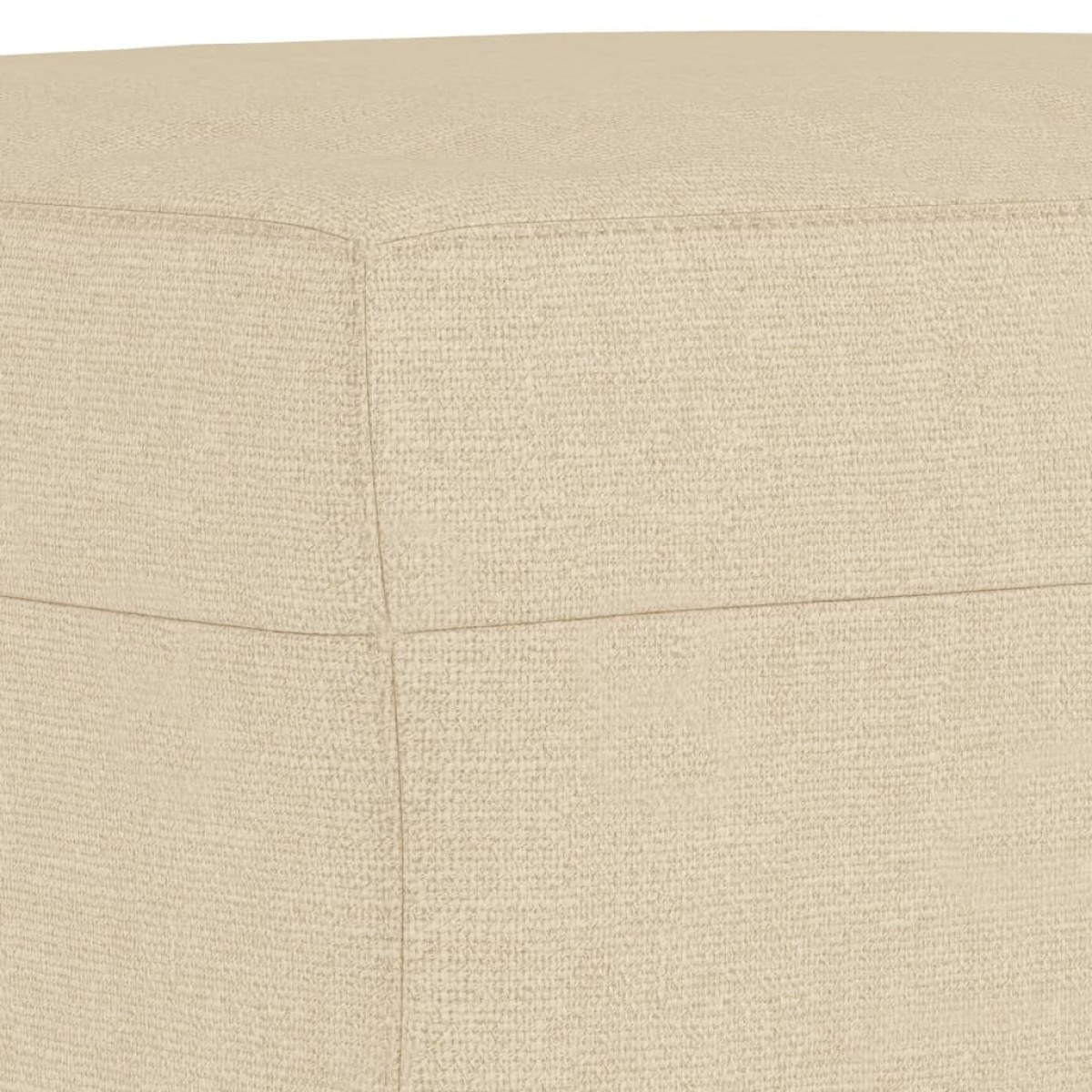 vidaXL Υποπόδιο Κρεμ 70 x 55 x 41 εκ. Υφασμάτινο