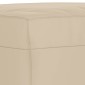 vidaXL Υποπόδιο Κρεμ 70 x 55 x 41 εκ. από Ύφασμα Μικροϊνών