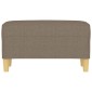 vidaXL Πάγκος Taupe 70 x 35 x 41 εκ. Υφασμάτινος