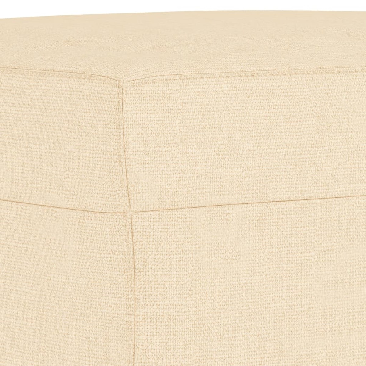 vidaXL Πάγκος Κρεμ 100x35x41 εκ. Υφασμάτινος